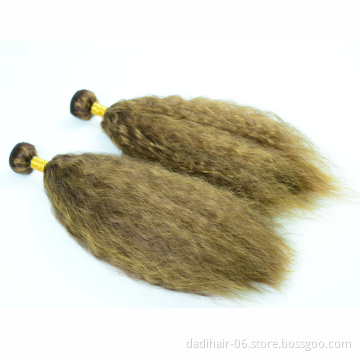 Adorable Soft Synthetic Hair Bundles,Straighten Piano Color Double Weft Heat Resistant Fiber Hair Weave Afro Kinky Straight 100g